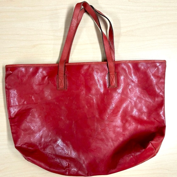 WOW - Poshmark - Authentic Gucci Leather GG Tote = OVER 20” L = It Is HUGE!! - Picture 2 of 16